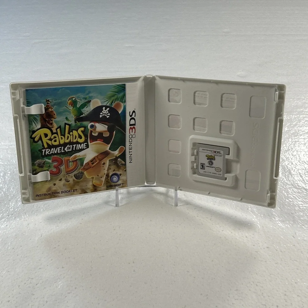 Nintendo 3DS Rabbids: Travel in Time 3D 2011 Complete in box CIB Working